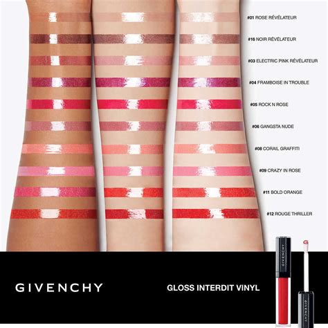 givenchy night noir lipstick|Givenchy lip gloss interdit.